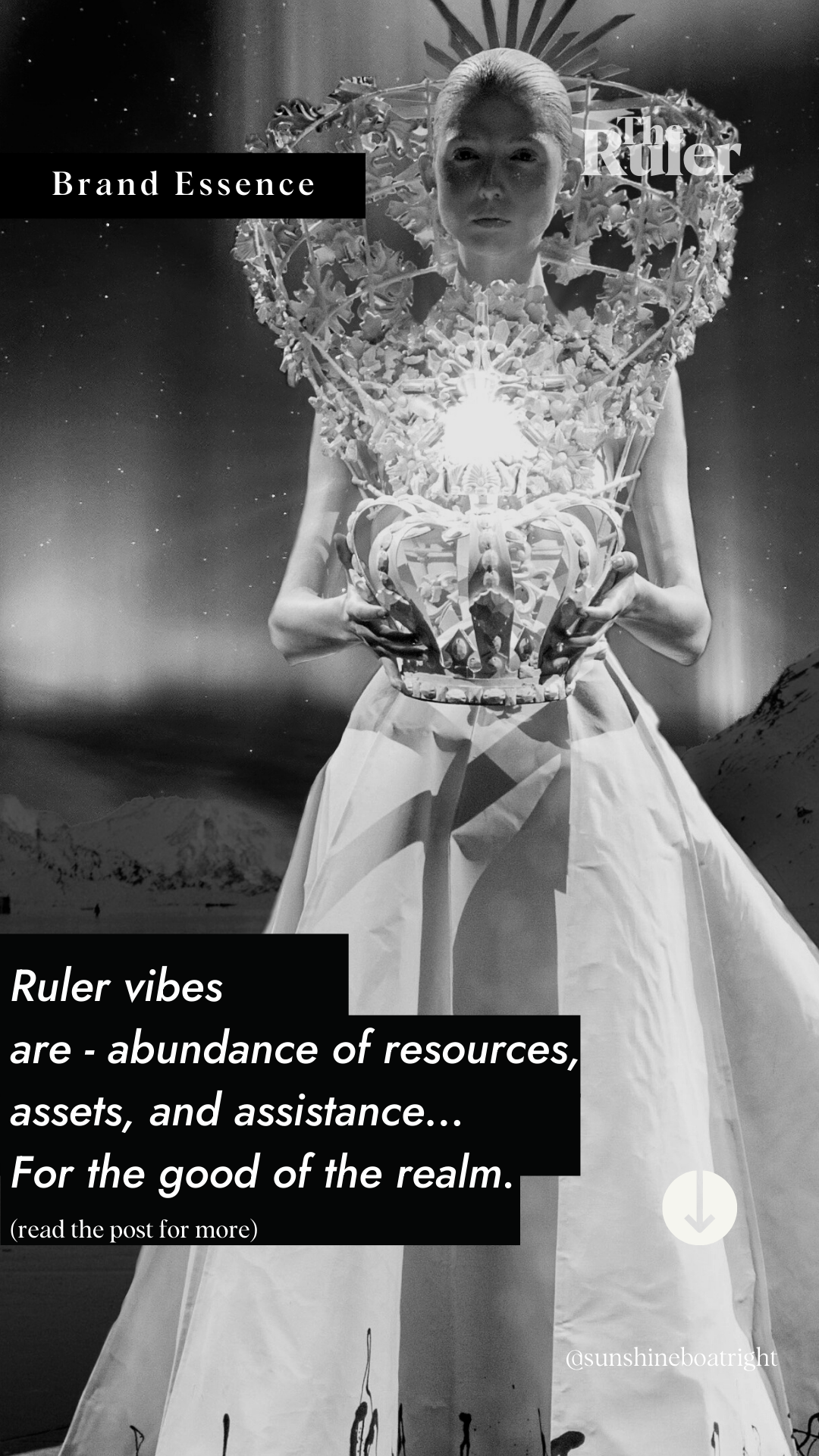 Brand Archetype Essence: Ruler vibes are abundance of resources assets and assistance for the good of the realm.